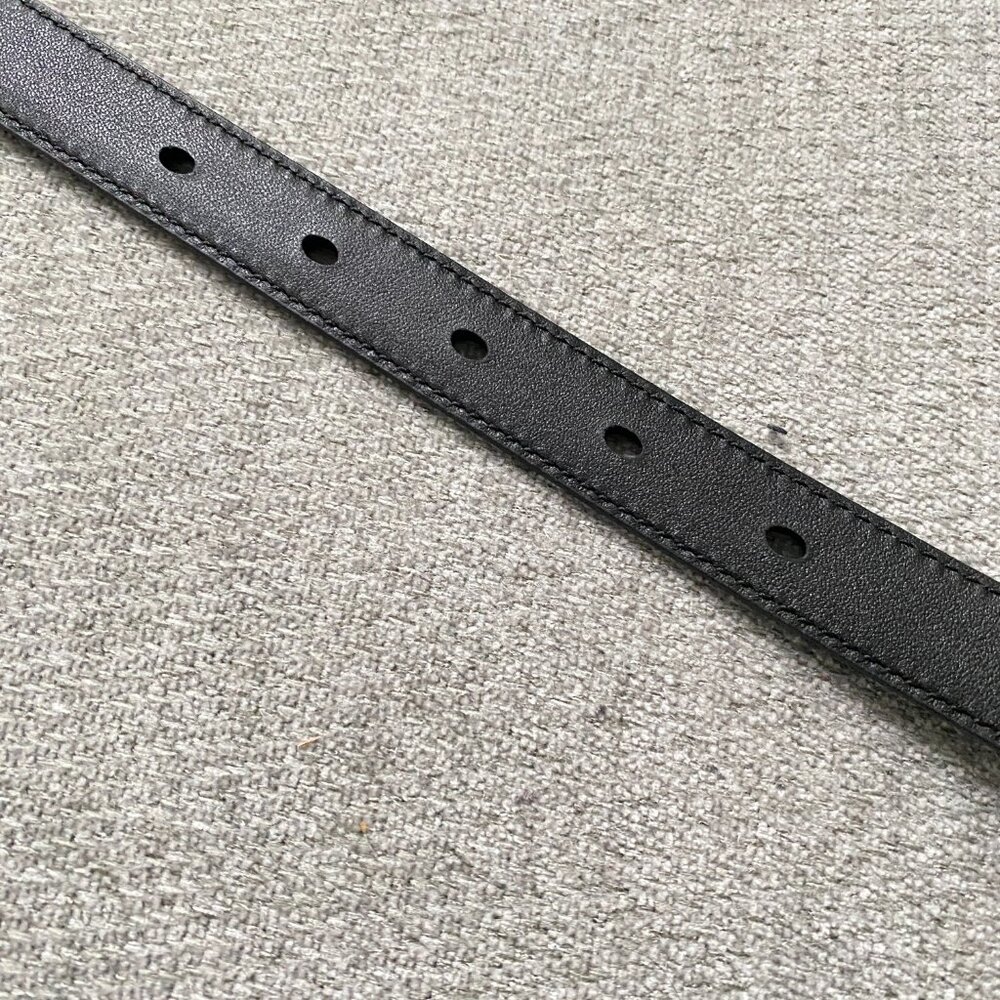 Saint Laurent YSL Monogram Slim Leather Belt 80 - Picture 6 of 6